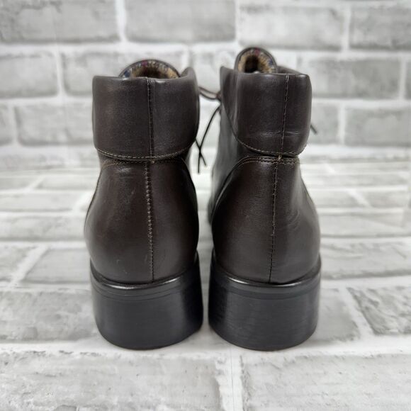 Classic Elements Lenni Women’s Size 8.5 Brown Leather Ankle Boots Vintage - Picture 6 of 11